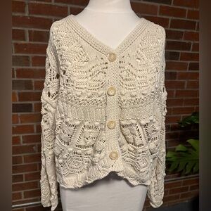 Vero Moda Cream Knit Cardigan